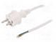 Kabel  CEE 7/7 (E/F) vidlice,vodiče,SCHUKO vidlice  PVC  4m
