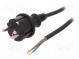 Kabel  CEE 7/7 (E/F) vidlice,vodiče,SCHUKO vidlice  PVC  4m