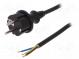 Kabel  CEE 7/7 (E/F) vidlice,vodiče,SCHUKO vidlice  PVC  1,5m