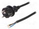 Kabel  CEE 7/7 (E/F) vidlice,vodiče,SCHUKO vidlice  PVC  3m