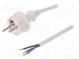 Kabel  CEE 7/7 (E/F) vidlice,vodiče,SCHUKO vidlice  PVC  4m