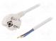 Kabel  CEE 7/7 (E/F) úhlová vidlice,vodiče,SCHUKO vidlice  PVC