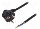 Kabel  CEE 7/7 (E/F) úhlová vidlice,vodiče,SCHUKO vidlice  PVC