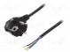 Kabel  CEE 7/7 (E/F) úhlová vidlice,vodiče,SCHUKO vidlice  PVC
