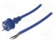 Kabel  CEE 7/7 (E/F) vidlice,vodiče,SCHUKO vidlice  guma  3m