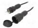 Prodlužovací síťový kabel  Zásuvky  1  guma  černá  3x1,5mm2  15m