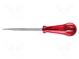 Awl  round  6mm  Blade length  100mm  Overall len  185mm