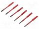 Sada  šroubovací bity  Poč.ks  6  izolovaný  1kVAC  Torx®  75mm