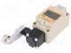Limit switch  lever R 38mm, metal roller Ø17,5mm  NO + NC  10A