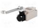 Limit switch  adjustable lever R 90mm, metal roller Ø17,5mm