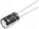 Kondenzátor  elektrolytický  low ESR  THT  100uF  50VDC  Ø8x11,5mm