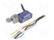 Limit switch  lever R 34,4mm, metallic roller 16mm  NO + NC  6A