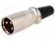 Zástrčka  XLR  vidlice  PIN  3  přímý  na kabel
