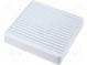 Mřížka  s filtrem  120x120mm  Mat  plast  Upevnění  šroub