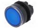 Přepínač  tlačítkový  1-polohové  22mm  modrá  IP66  -25÷70°C