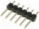 Kolíková lišta  kolíkové  vidlice  PIN  6  přímý  2,54mm  THT  1x6