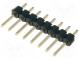 Pin header  pin strips  male  PIN  8  straight  2.54mm  THT  1x8