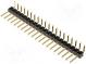 Pin header  pin strips  male  PIN  20  angled 90°  2.54mm  THT  1x20