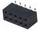 Socket  pin strips  female  PIN  10  vertical  2.54mm  SMT  2x5