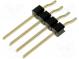 Pin header  pin strips  male  PIN  4  horizontal  2.54mm  SMT  1x4